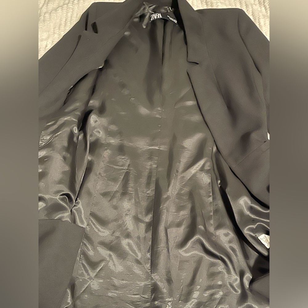 Zara Black Women's Coat Sz XS - Picture 4 of 5